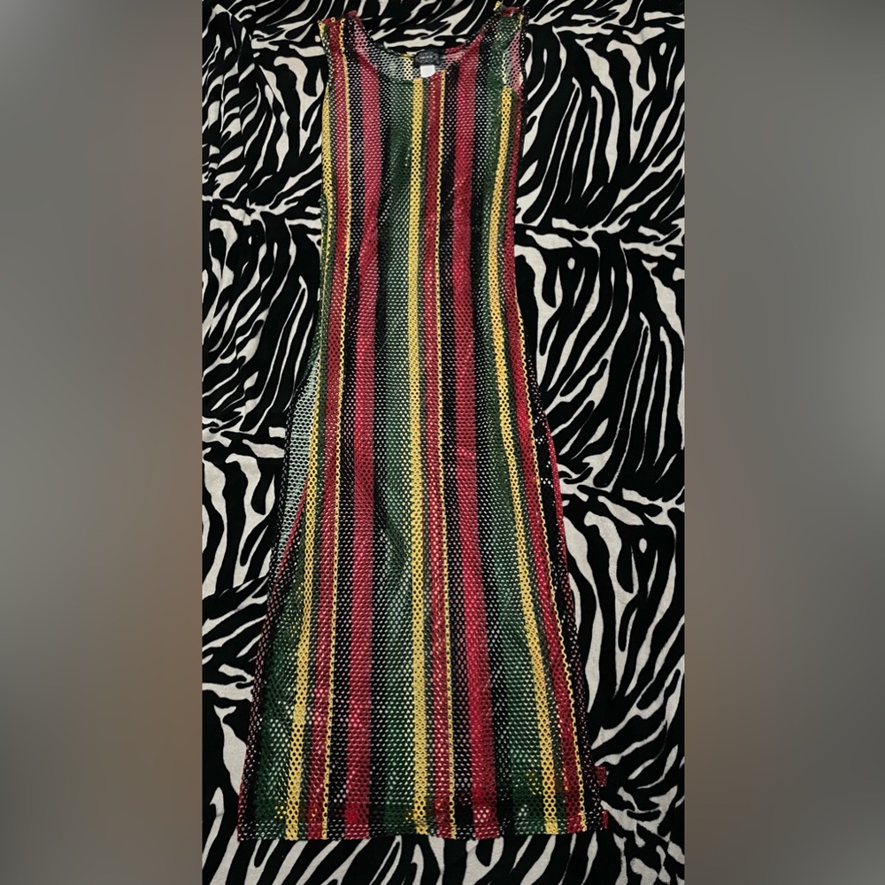 90s y2k fishnet Maxi Dress